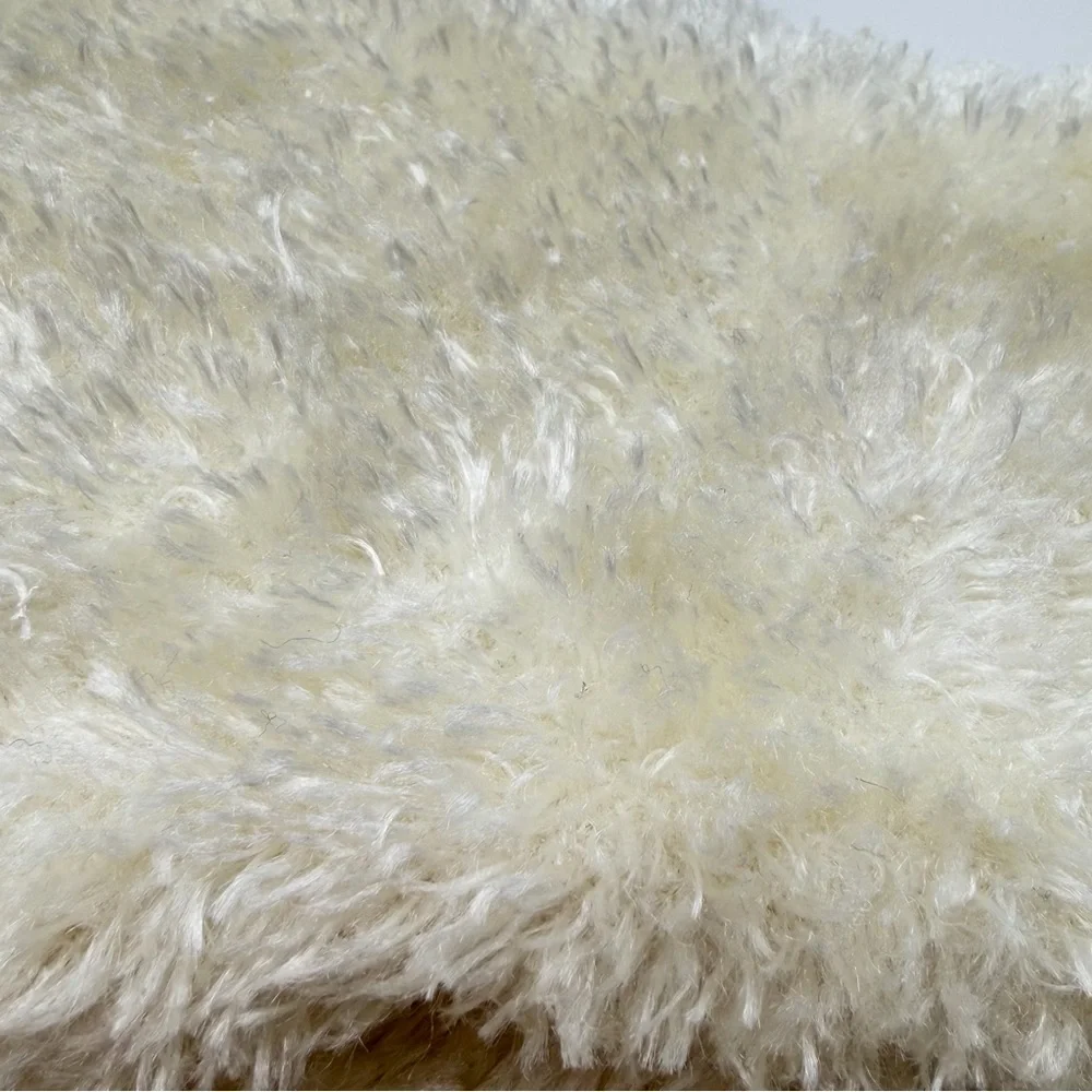 Women’s Plush Faux Fur Gloves Cream‎ Ivory Cozy Winter Cold Weather